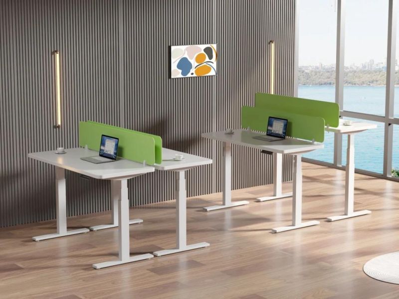Modern Ergonomic Office Furniture Executive Tables Dual Motor Stand up Study Table Standing Desk Home Living Room Furniture Intelligent Height Adjustable Desk