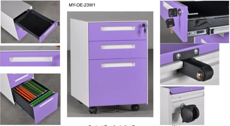 Factory Direct Sale Metal Storage Mobile Pedestal Cabinet