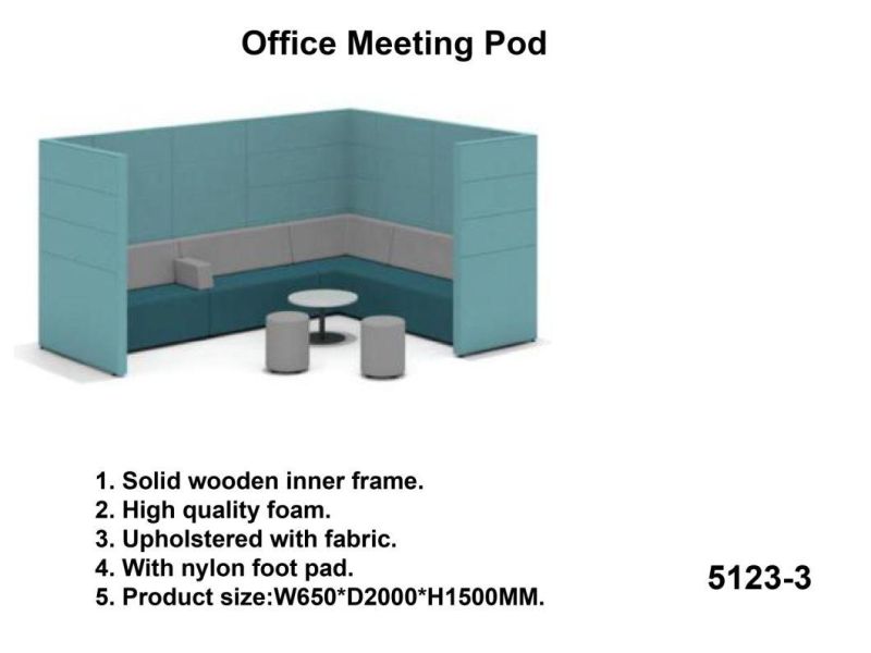 Luxury Office Public Furniture Meeting Booth Meeting Pod for Office Commercial Area