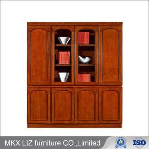 Classical Style 4 Door Wooden Filing Cabinet Bookcase Credenza (C606)