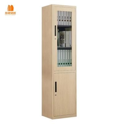 Modern 2 Doors Steel Book Cabinet for Home Office