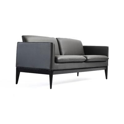 Three Seat Office Sofa PU Leather Reception Office Sofa