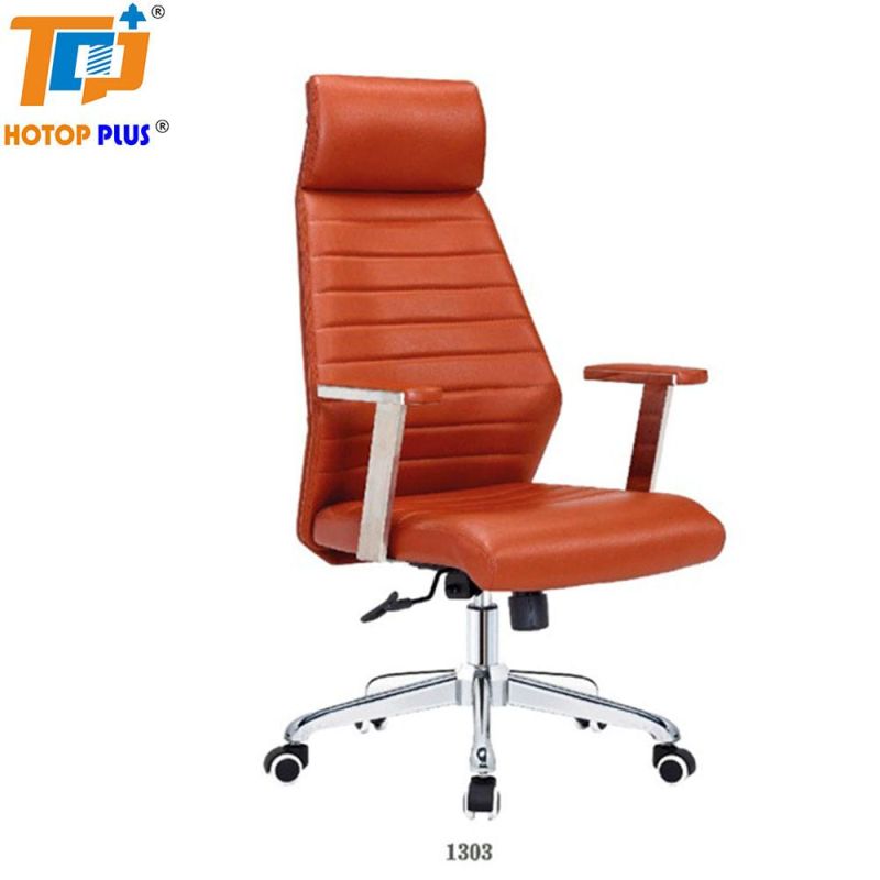 Factory Swivel Medium Back PU Leather Office Furniture Chair