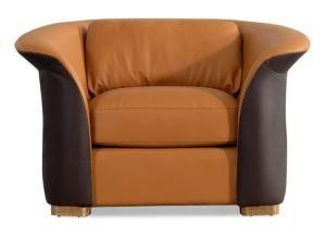 Leather Sofa Set for Single Seat with Coffee Table