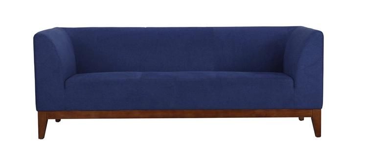 Elegant Design Indoor Furniture Blue Color Office Sofa with Table