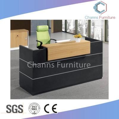 New Black Color Reception Table with Mobile Drawer (CAS-RD31402)