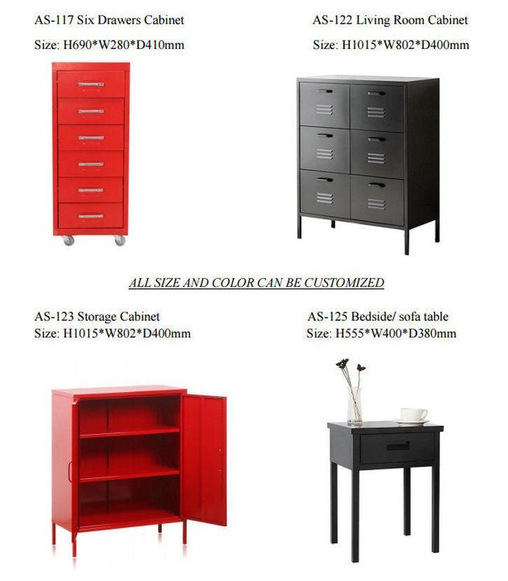 Fas-128 Two Drawer Kids Furniture Metal Cabinet