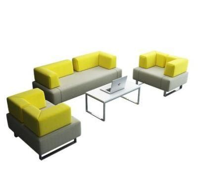 Modern Leather Sofa Design Stainless Steel Tripod Synthetic Leather Office Sofa