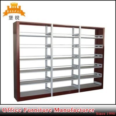 Double Side Library School Metal Book Rack