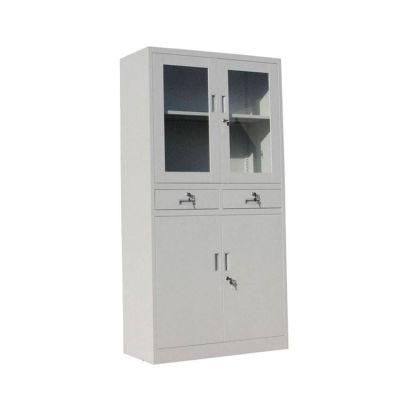 Densen Customized High-Quality Steel/Iron/Metal File Cabinets with Glass Swing Doors Support Mass Purchase