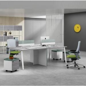 Modern Office Furniture 4 Person Office Workstation with Partition for Office