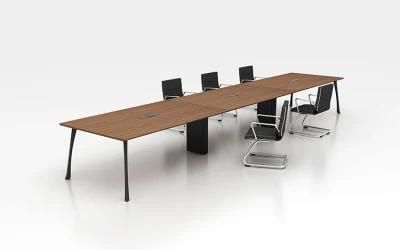 Foshan Office Furniture Manufacturers 6 Seats Modular White Conference Meeting Table