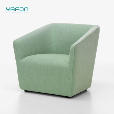 Modern Design Home Hotel Office Furniture Leather Fabric Single Arm Sofa Chair