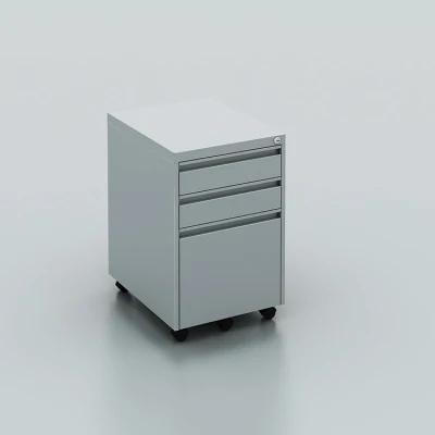 Cheap Price Mobile Pedestal Vertical Filing Cabinets on Wheels for Office Storage
