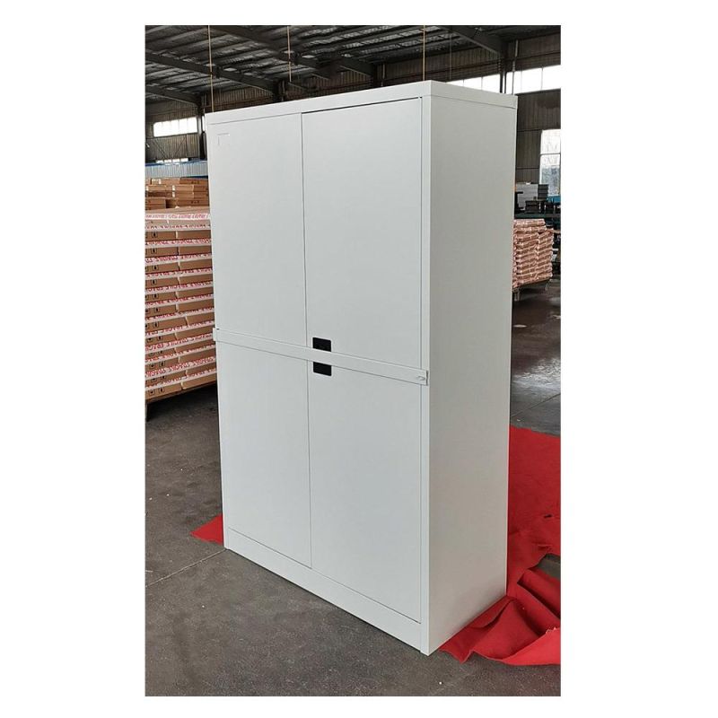 Fas-008 Office Furniture Manufacturers Metal 2 Door Cupboard Steel Storage File Cabinet with Locking Bar
