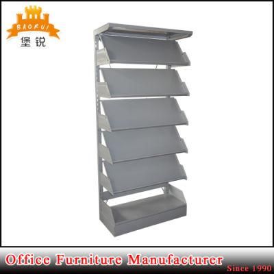 Library Book Display Shelf Metal Magazine Shelf