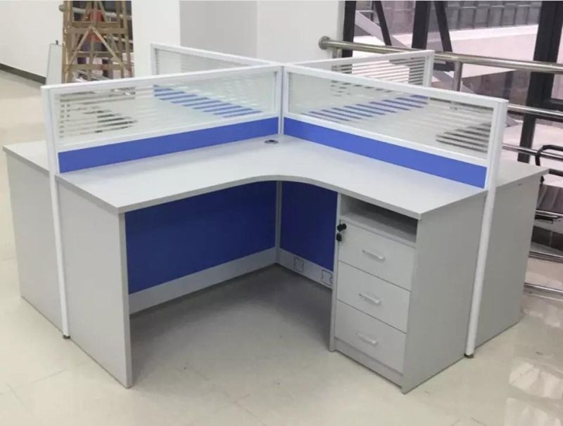 Aluminum Profile Modular Workstations Panels Wooden Table Desk Partition Screen