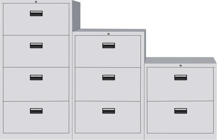 Metal Office Storage Furniture Steel Lateral 4 Drawer Filing Cabinet
