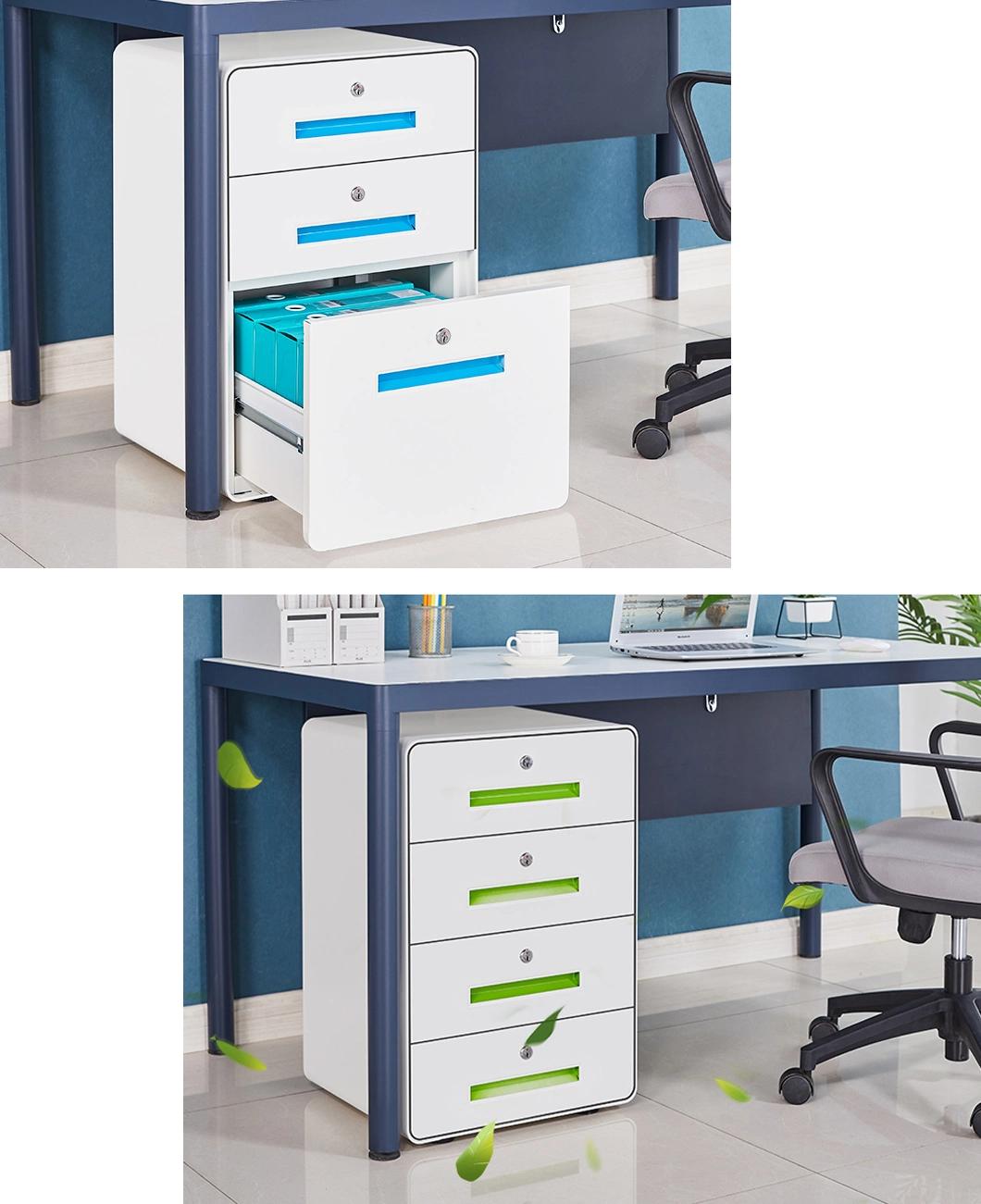 Table Cabinet Mobile Type 3 Drawer Steel Mobile File Cabinet