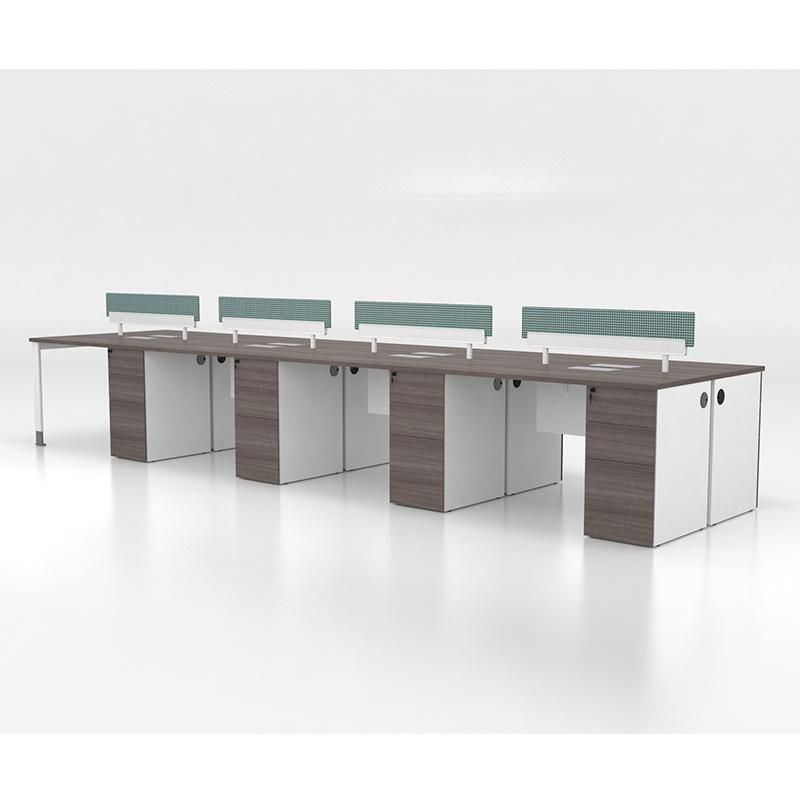 High Quality Modern Staff Office Desk Furniture 8 Person Office Workstations