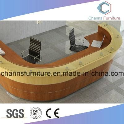 Color Match Melamine Office Furniture Reception Desk