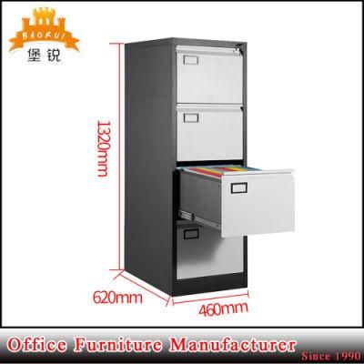 Vertical Design 4 Drawer Steel Office File Cabinet