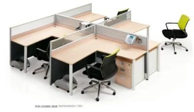 4 Seats F Shape Office Desk Workstation