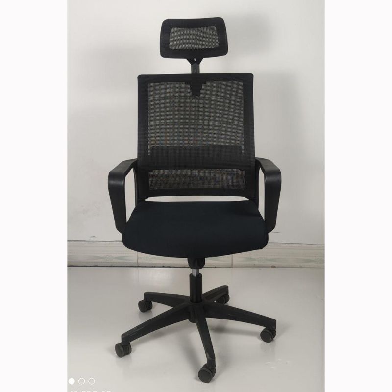 Lumbar Support High Quality Mesh Black Adjustable Headrest Home Office Staff Chair Executive Office Chair