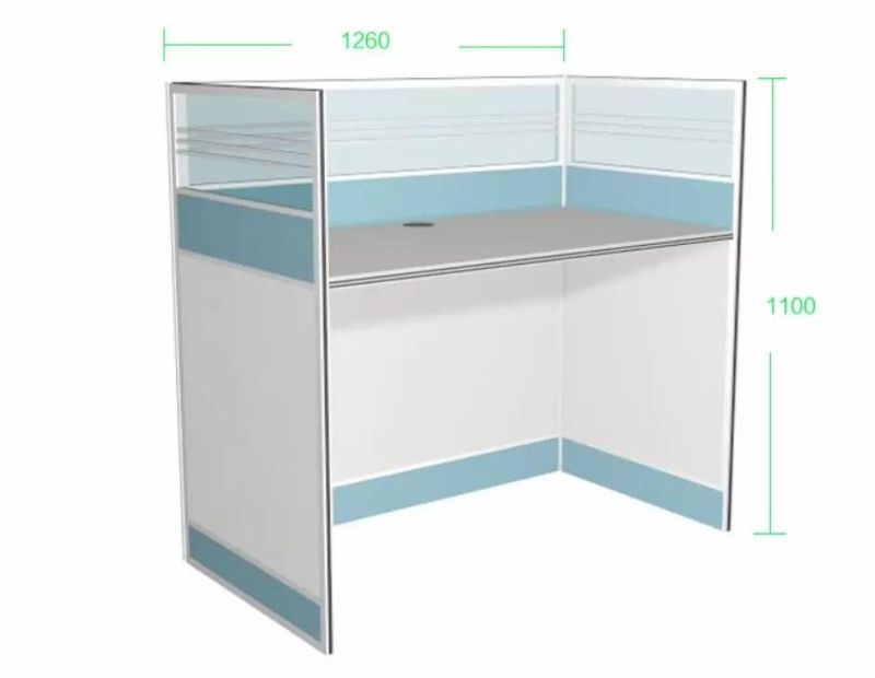 Office Used Furniture Modular Partition Cubicles 2-4 Person Office Workstations