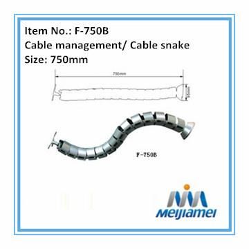 Cable Spine Under The Desktop Vertical in ABS Material