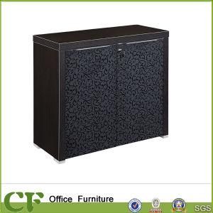 Luxury Design Cheap Short Black Wooden Bookcase