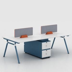 2/3/4 Workstation Modern Office Furniture Executive Computer Desk with Pedestal/Cabinet