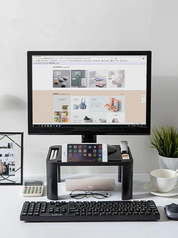 Height Adjustable Desk Monitor Stand Riser Computer Desk