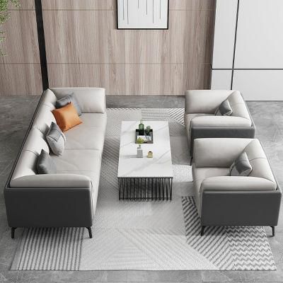 Grey Gracious No Assemble 1 Seat 2 Seat 3 Seat Sectional Couch Set with Rectangle Tea Table