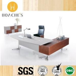 MDF Good Quality Leather Table with Cabinet (V5A)