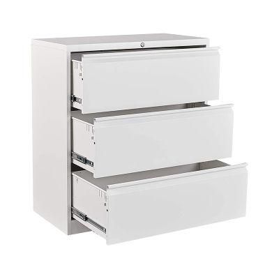 3 Drawer Lateral File Cabinet Lateral File Cabinet with Lock for Home and Office
