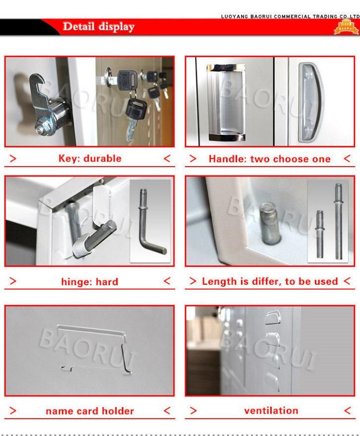 Knock Down 12 Door Compartment Hospital Used Cloth Storage Steel Locker Cabinet for Sale