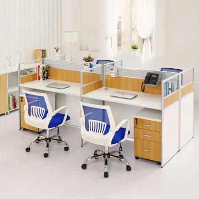 Modern Design Mesh Office Chair 4 Person Office Workstation Cubicle