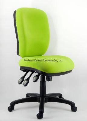 3 Lever Heavy Duty Mechansim with Seat Slider Armrest Adjustable High Back Nylon Base and Castor Green Color Manager Chair