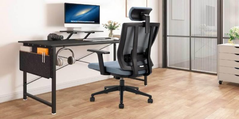 Ergonomic Design Upholstery Mesh Swivel Task Office Chairs with Headrest