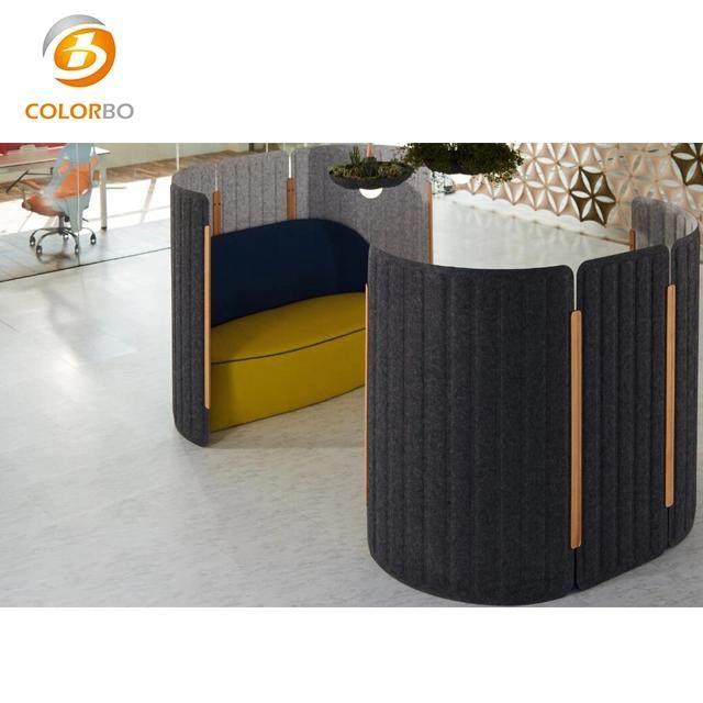 New Material  Fireproof Acoustic100% Polyester Fiber Partition Screen