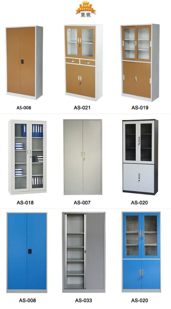 Fas-018 Best Selling Dental Iron Cupboard Metal Glass Laboratory Display Filing Cabinet