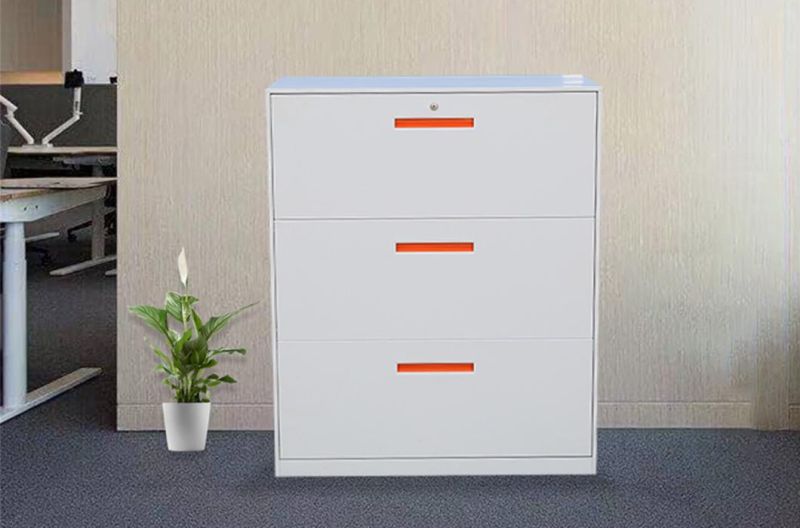 Modern Furniture Storage Metal Lateral 3 Drawers Cabinet