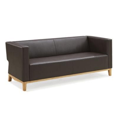 Modern Reception Sofa Modular Waiting Room Wooden Base Lounge Office Sofa