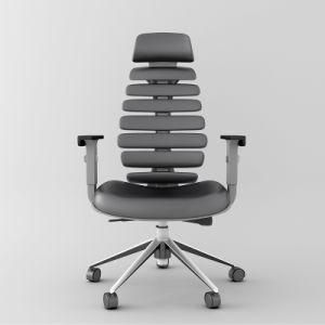 Fish Bone Ergonomic Game Chair with PU Leather