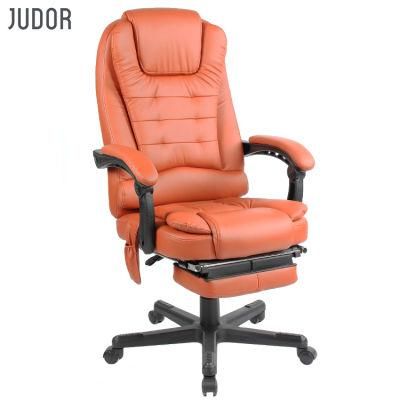 Judor Modern Popular High Back PU Leather Office Chair with Foldable Footrest Office Chair