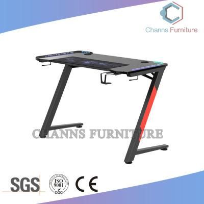 Z Shape Gaming Desk with Cup Holder (CAS-GM02)