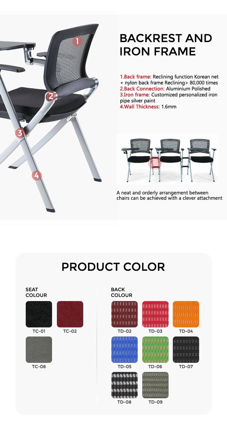 Office Visitor Chair Stackable Conference Folding Training Chair