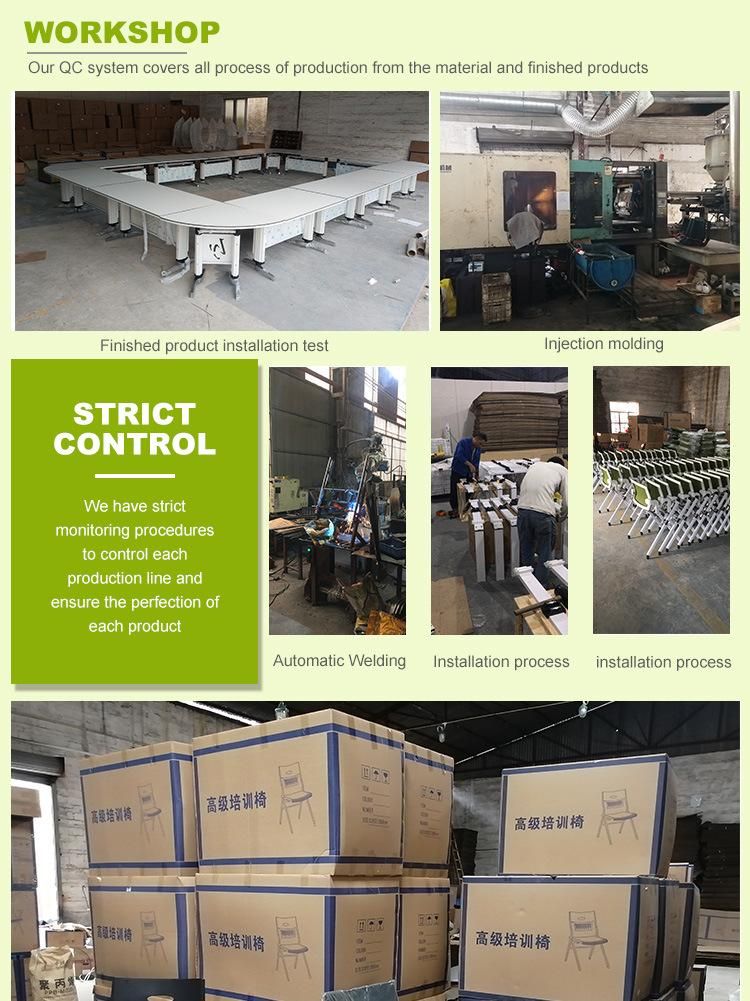 Factory Wholesale High Quality Comfortable and Soft Caster Visitor and Meeting Chair Tilt Back Simple Office Conference Training Chair