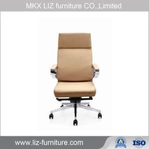 High Back Executive Office Leather Chair with Simple Design